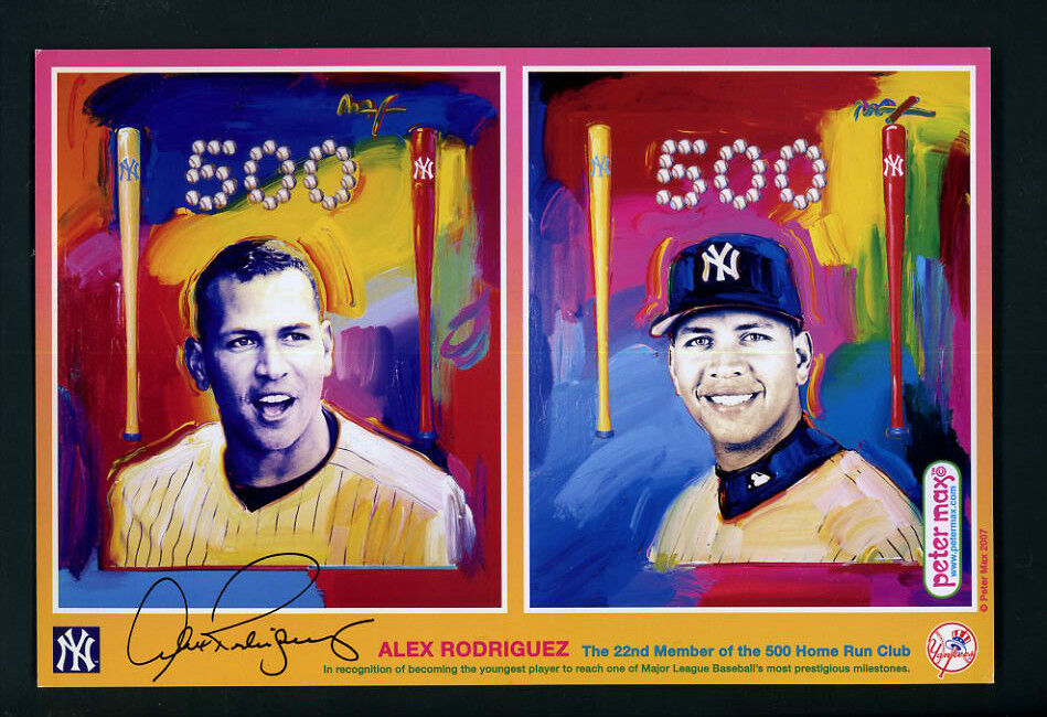 Alex Rodriguez 500 Home Run OVERSIZED Post Card Yankee Stadium SGA Yankees