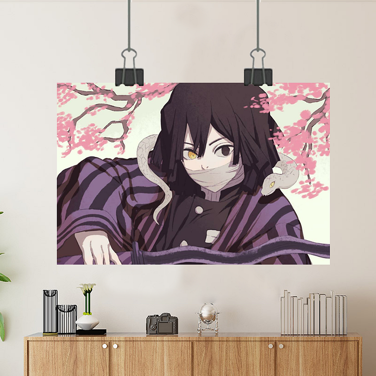 Demon Slayer-Snake Pillar:Obanai Iguro/Custom Poster/Canvas/Scroll Painting/Magnetic Painting