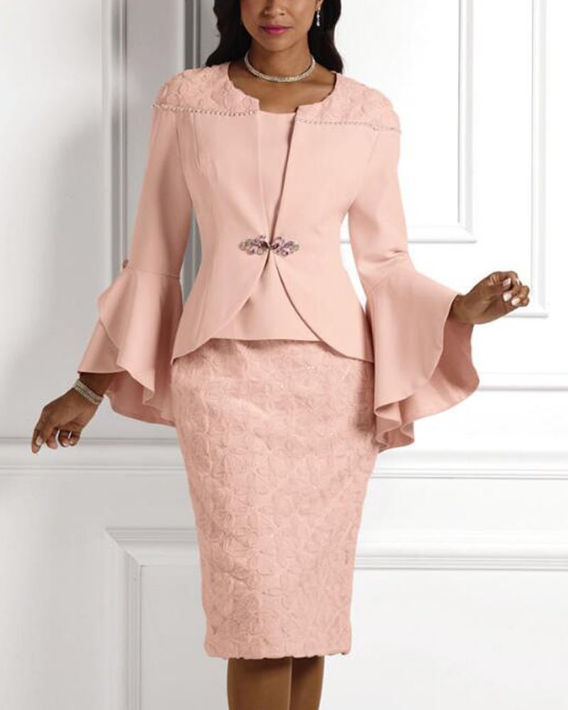 Casual Elegant Versatile Ladies Suit Dress