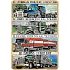 Camion - Panneaux en &eacute;tain m&eacute;tallique(20*30cm/30*40cm) - Garage