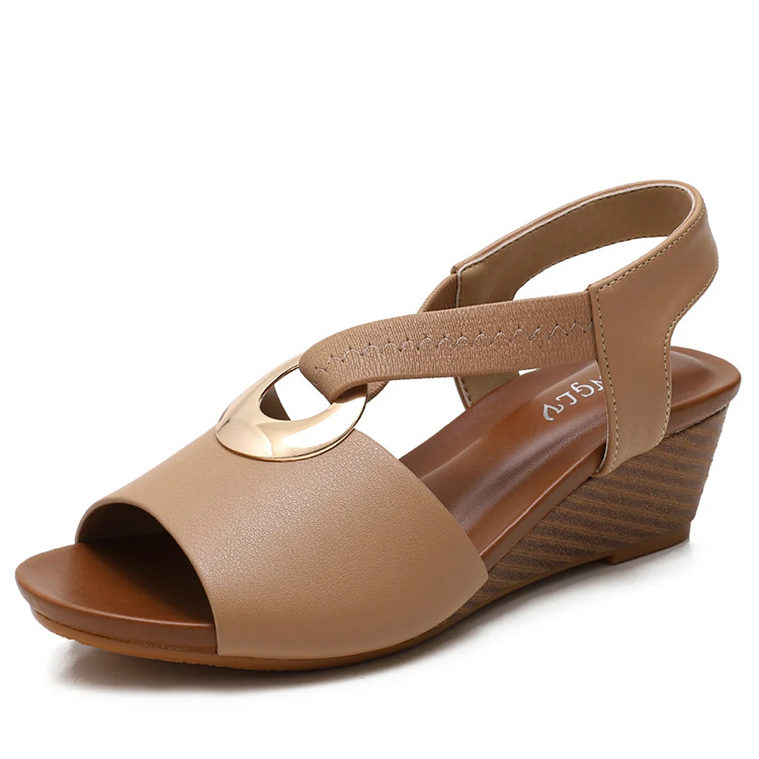 Letclo™ 2021 Summer Fashion Comfortable Open Toe Outdoor Wedge Sandals letclo Letclo