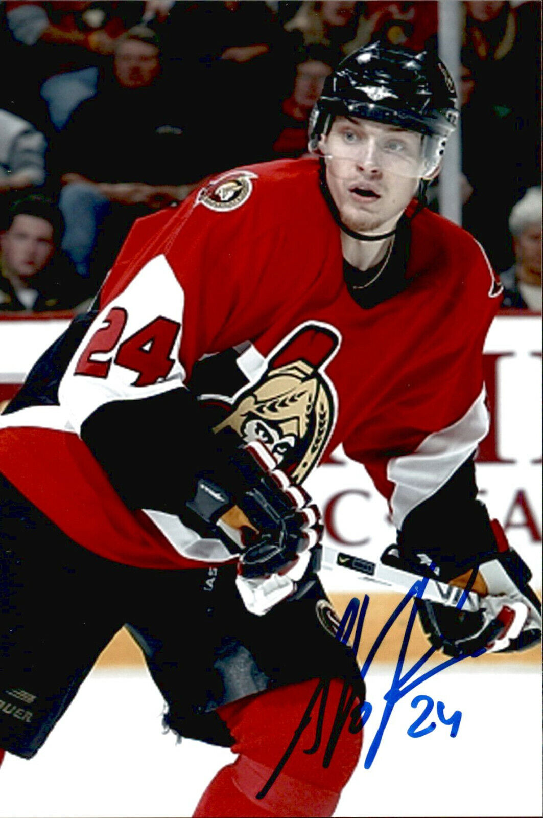 Anton Volchenkov SIGNED autographed 4x6 Photo Poster painting OTTAWA SENATORS #10