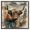 Highland Cattle-14CT Stamped/Counted Cross Stitch 40*40cm