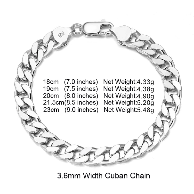 925 Sterling Silver Bangles Ear Studs Chain & Link Bracelets TRENDY