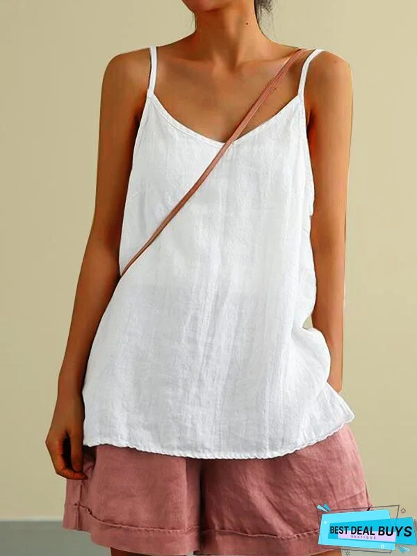 Summer Ruffled Hem Round Neck Solid Braces Skirt