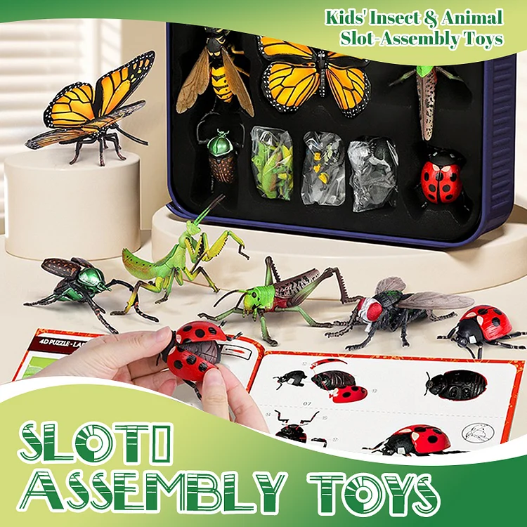 🐞 Insect & Animal Slot-Assembly Toys🎄🎁