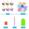 6Pcs DIY Diamond Painting Butterfly Keychain