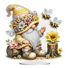 Diamond Painting Acrylic Bee Gnome Tabletop Ornaments Kit Table Decor