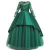 Party Kid Girl Wedding FlowerPrincess Pageant Long Dresses