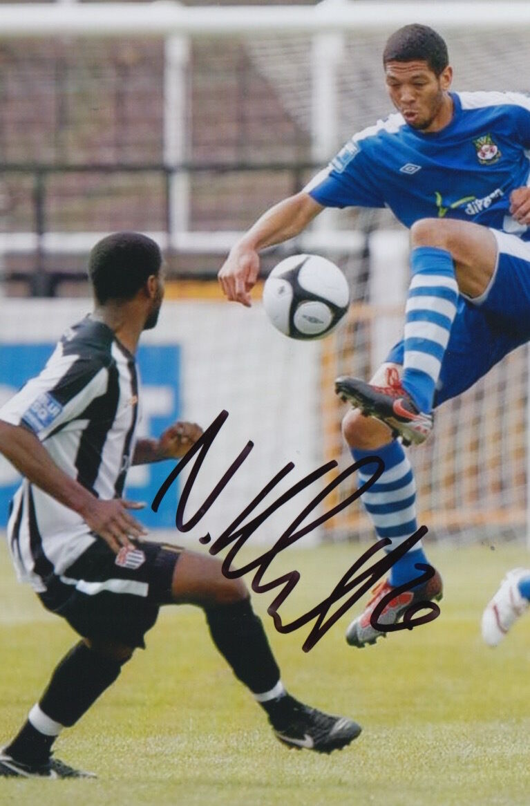 WREXHAM HAND SIGNED NAT KNIGHT-PERCIVAL 6X4 Photo Poster painting 1.