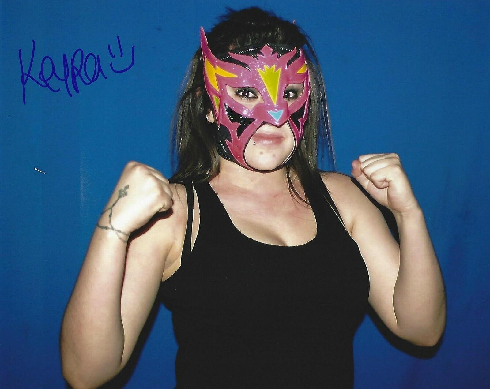 Keyra Signed 8x10 Photo Poster painting AAA Lucha Libre Reina Pro Wrestling Picture Autograph 3