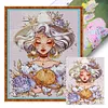 【Limited Stock Sale】Full Embroidery Eco-cotton Thread 11CT Libra Girl Cross Stitch Kit 40x50cm tapestrymarket