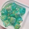 Gradient Ice Cracking Square Acrylic Beads DIY Jewelry