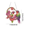 Diamond Painting Acrylic Single-Side Cute Bird Hanging Pendant for Home Wall Decor
