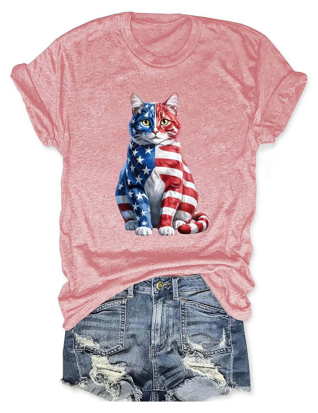 4th Of July Cat T-shirt