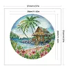 Island-14CT Stamped Cross Stitch 37*37cm/14.57*14.57in