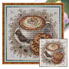 Coffee Cookies-14CT Stamped Cross Stitch Egyptian Cotton 23*23cm/9.06*9.06in tapestrymarket