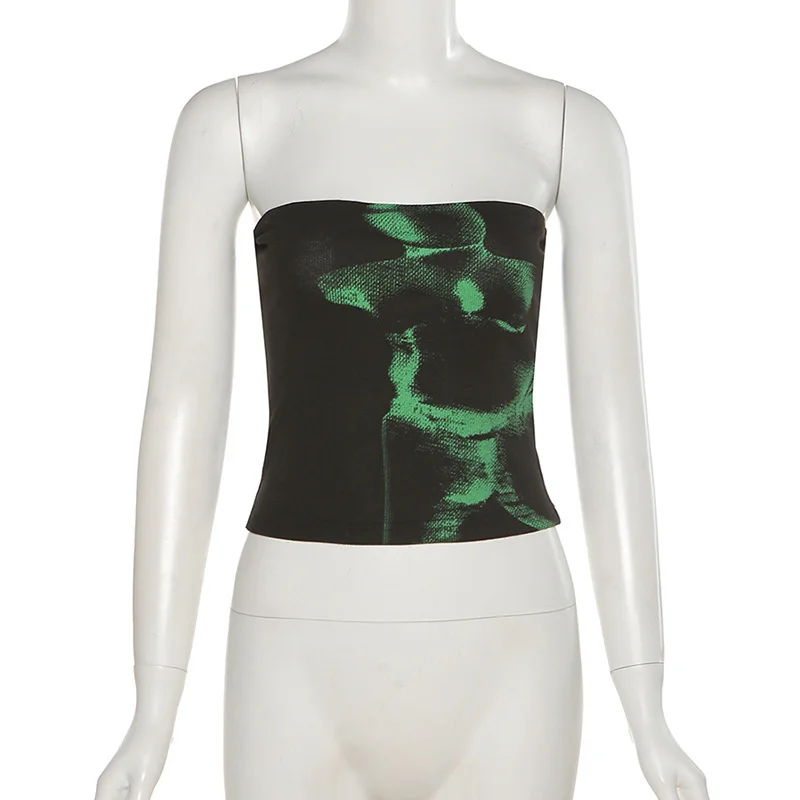 Zingj 2024 Summer New Women's Clothing Pure Color Body Open-Umbilated Fashion Collar Wrapped Breast Vest Woman