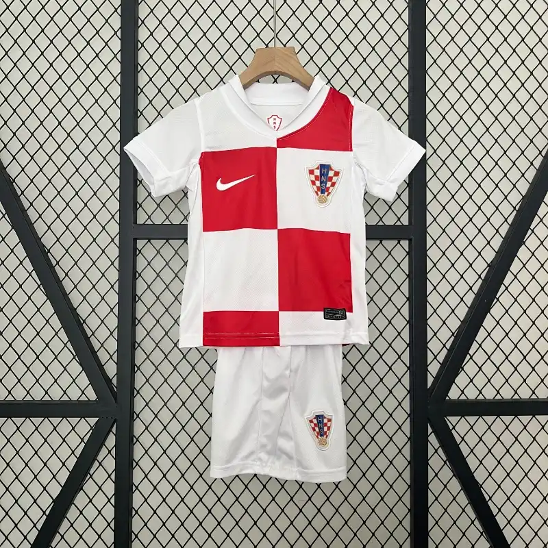 2024 Kids Croatia Soccer Jersey Home