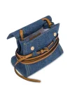 Cowhide denim small square bag handbag messenger bag commuter small square bag
