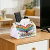 Rainbow Butterfly Tree Diamond Painting Tissue Box Cover DIY Desk Organizer