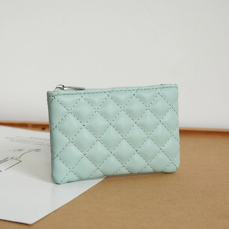 Unisex Solid Color Pu Leather Zipper Wallets