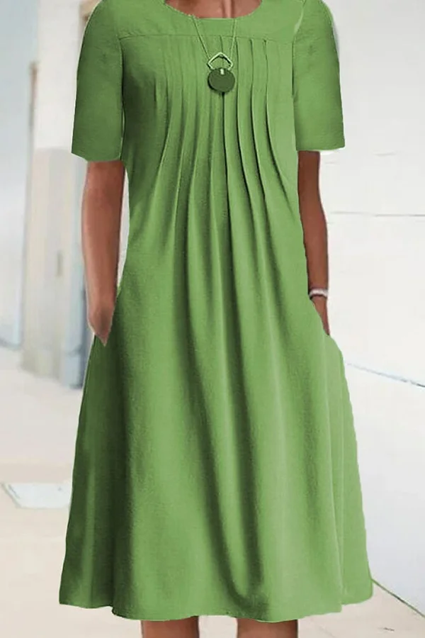 Casual Solid Color Dress