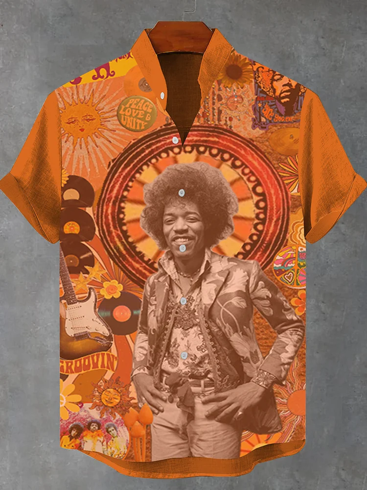 Teecade Teecade Jimi Art Print Shirt