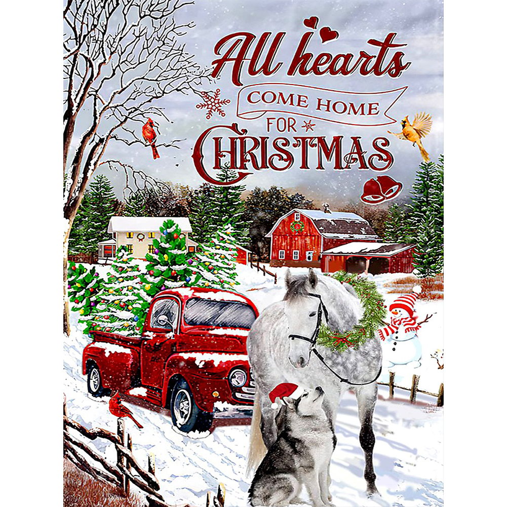 

Car Xmas Tree - Round Drill Diamond Painting - 30*40CM, 501 Original