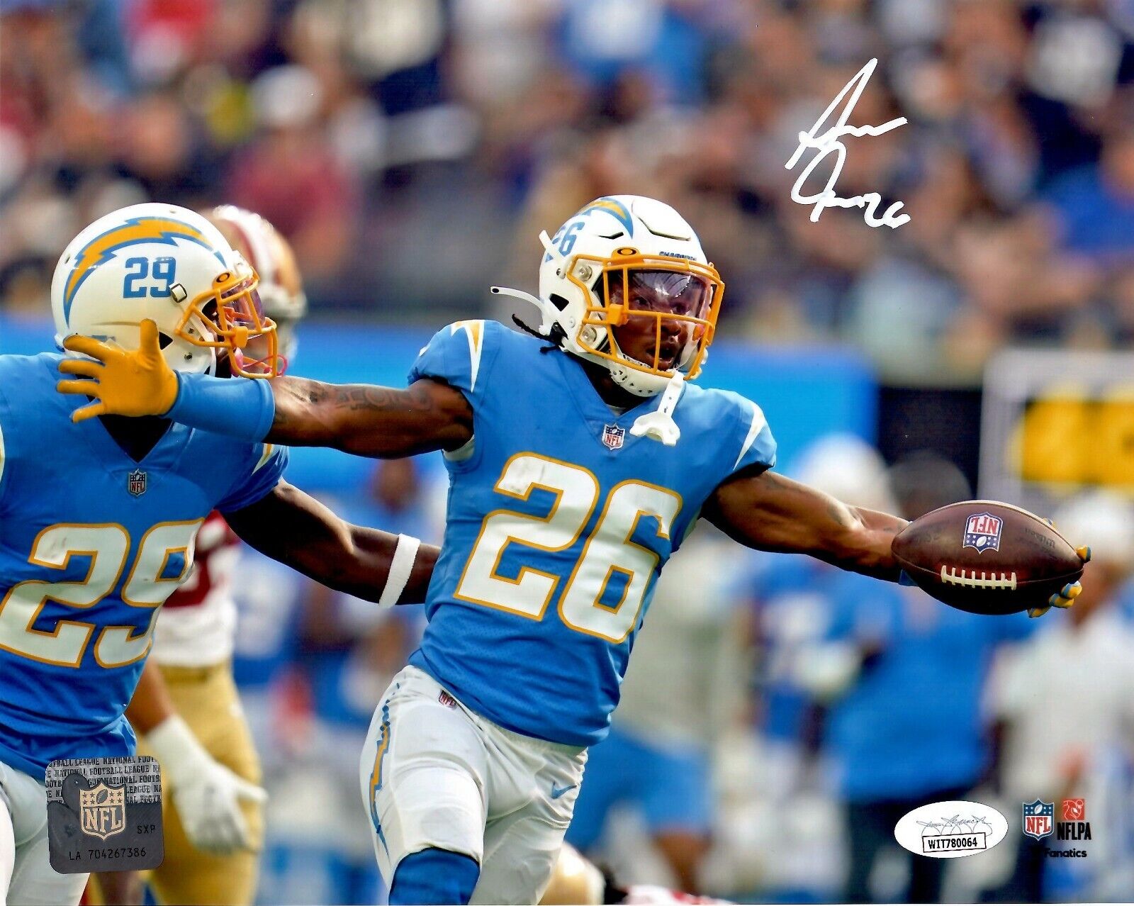 Asante Samuel Jr. autographed signed 8x10 Photo Poster painting NFL Los Angeles Chargers JSA COA