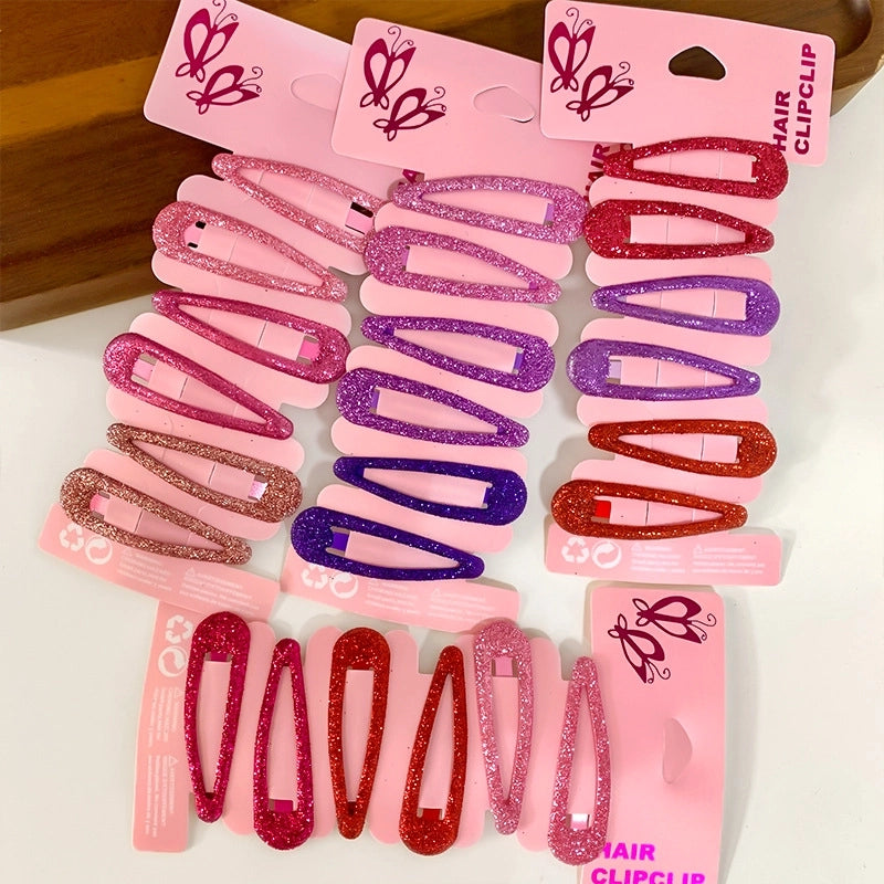 Minimalist Classic Style Kid’S Solid Color Arylic Sequins Hair Clip