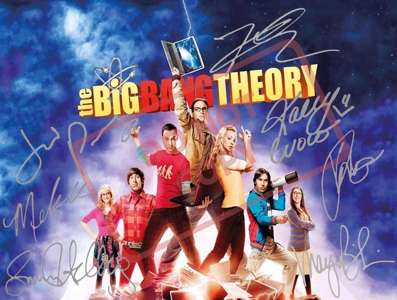 Big Bang Theory cast TBBT 8.5x11 Autographed Signed Reprint Photo Poster painting