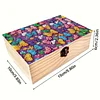 5D DIY Diamond Painting Handmade Wood Storage Box Crystal Storage Case (Bow)