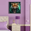 Diamond Painting -DIY Round Drill Anthropomorphic Tiger(40x40 CM)