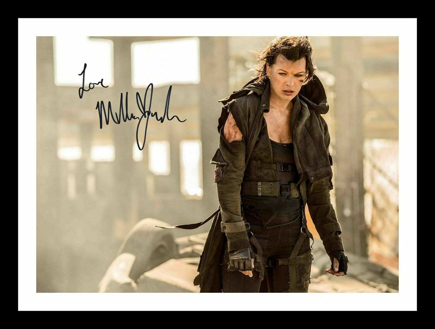 Milla Jovovich Autograph Signed & Framed Photo Poster painting