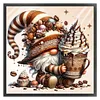 Coffee Gnome-14CT Stamped Cross Stitch 40*40cm/15.75*15.75in tapestrymarket