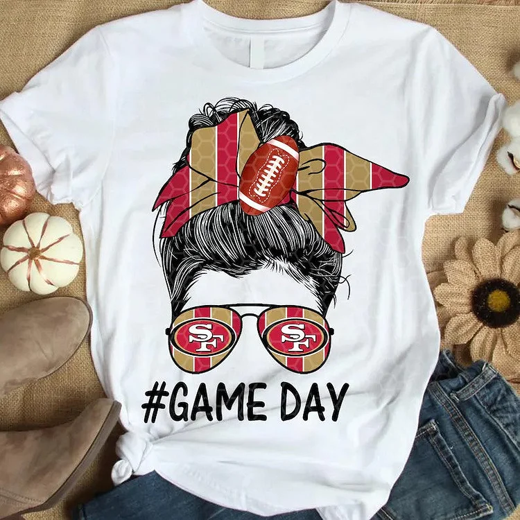 San Francisco 49ers Women's White Relaxed T-Shirt