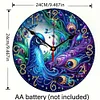 DIY Peacock Special Shape Diamond Painting Clock