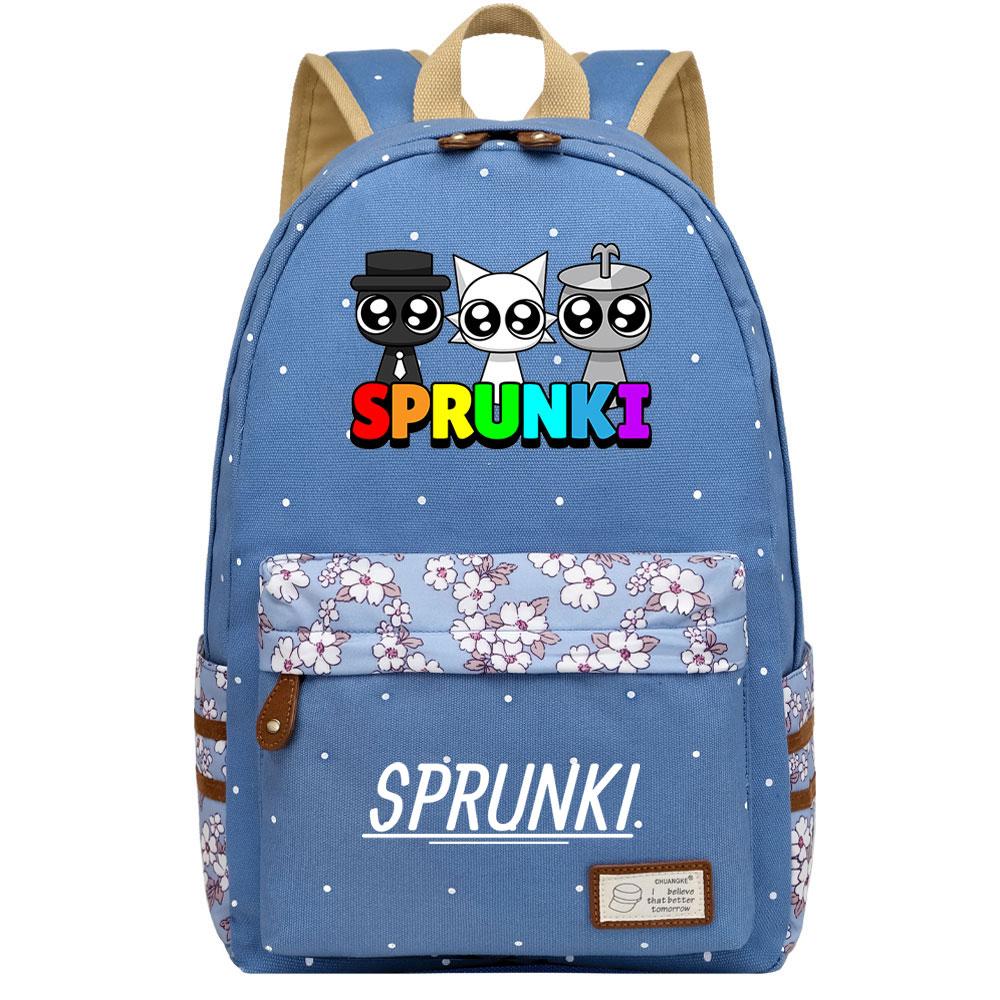 Mayoulove Sprunki Backpack Size Adjustable Durable Design For School Use-Mayoulove