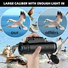 40x60 Adult High Definition Monocular, High Power BAK-4 Prism and FMC Lens Monocular for Smartphone, Suitable for Bird Watching/Wildlife/Hunting/Hiking..