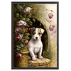 (Big Size) Retro Dog - 11CT Stamped Cross Stitch 40*60cm/15.75*23.62in