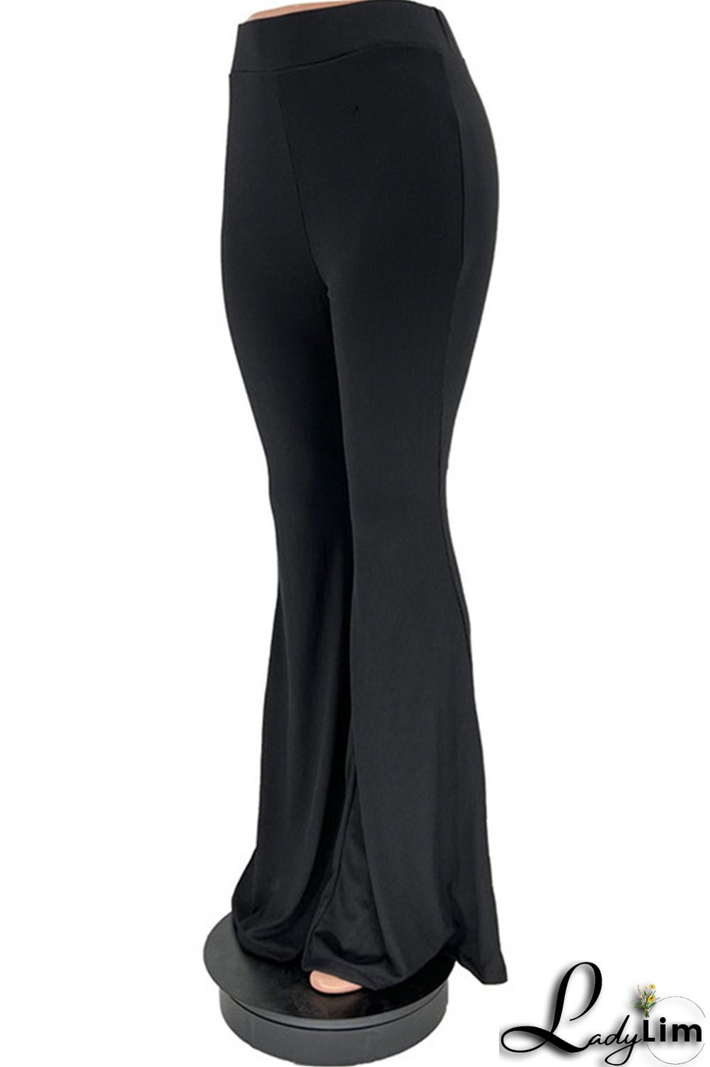 Coffee Fashion Casual Solid Basic Regular High Waist Speaker Trousers