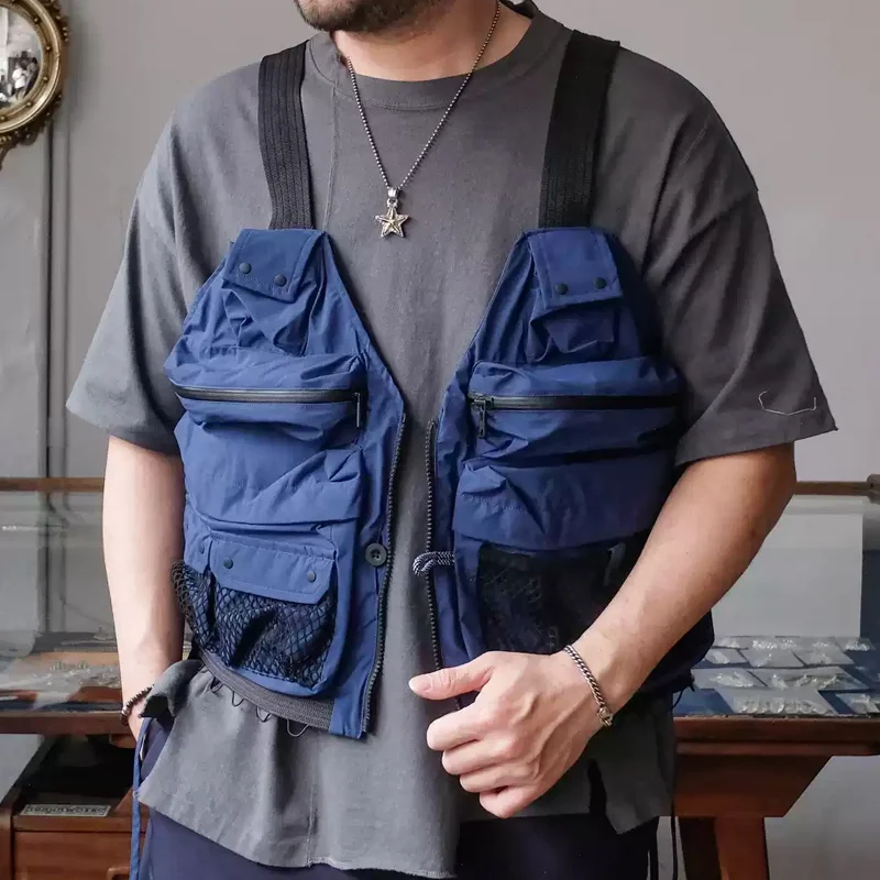 Vintage Waterproof Functional Multi-pocket Vest