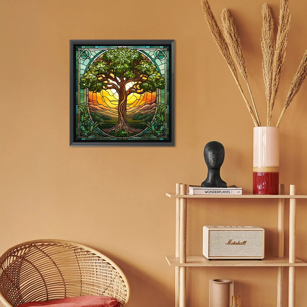 Diamond Painting - Full Round Drill - Tree(Canvas|30*30cm)