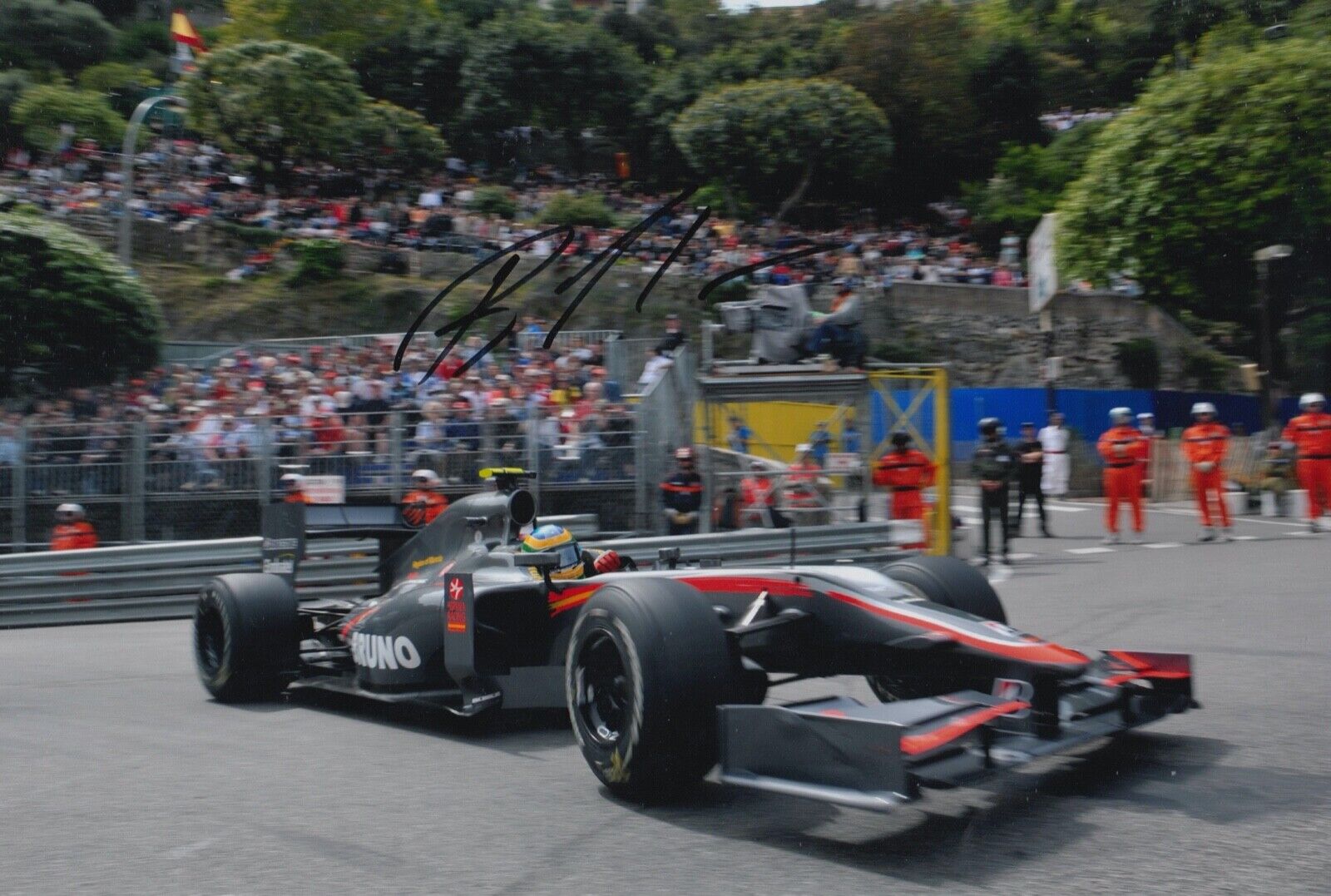 Bruno Senna Hand Signed 12x8 Photo Poster painting F1 Autograph Hispania Racing 4