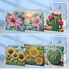 6Pcs carte de voeux fleur-bricolage