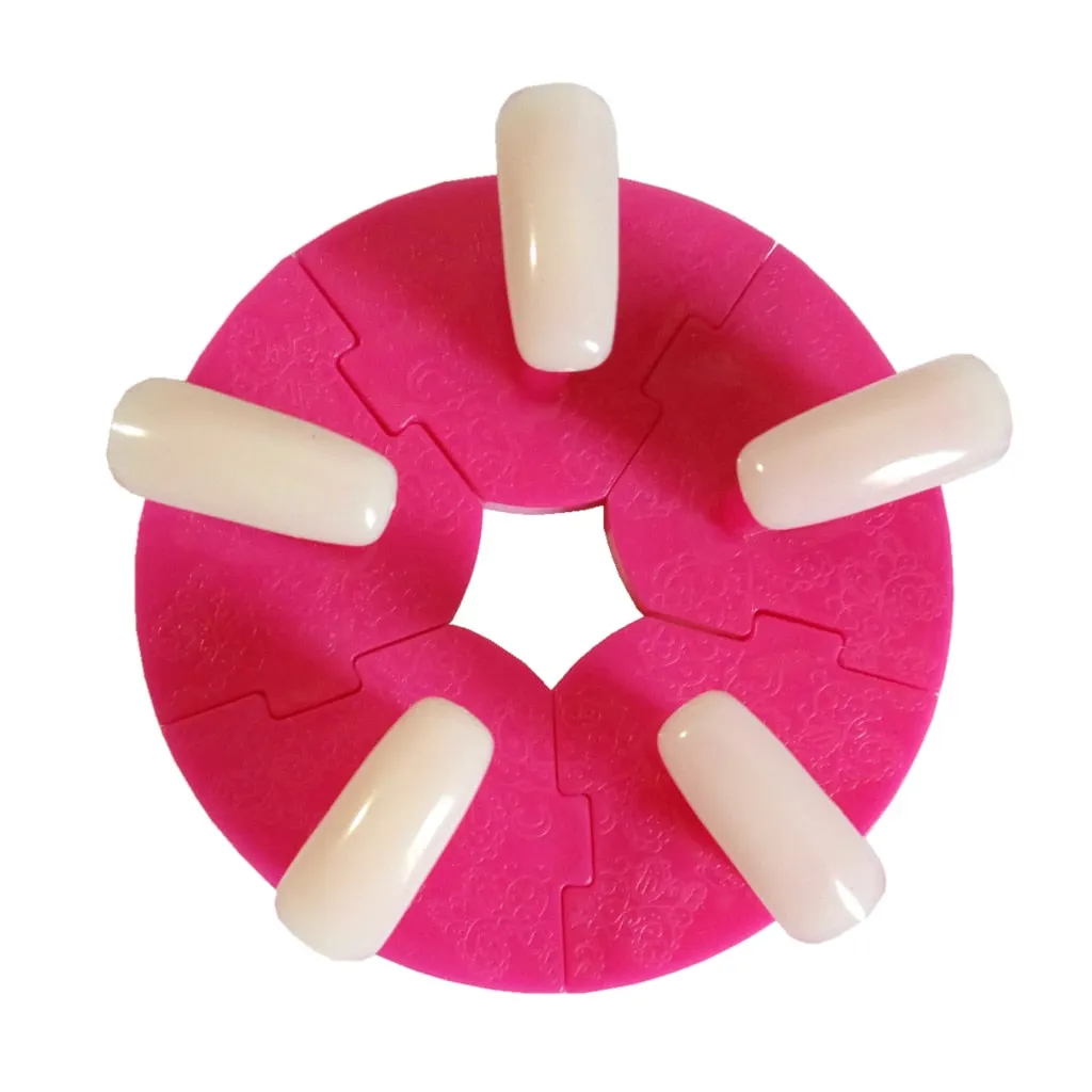 7 Colors Nail Training Frame Display Stands Nails Holder Removable Practice False Nails Tips Manicure Tools-Nail Inspo