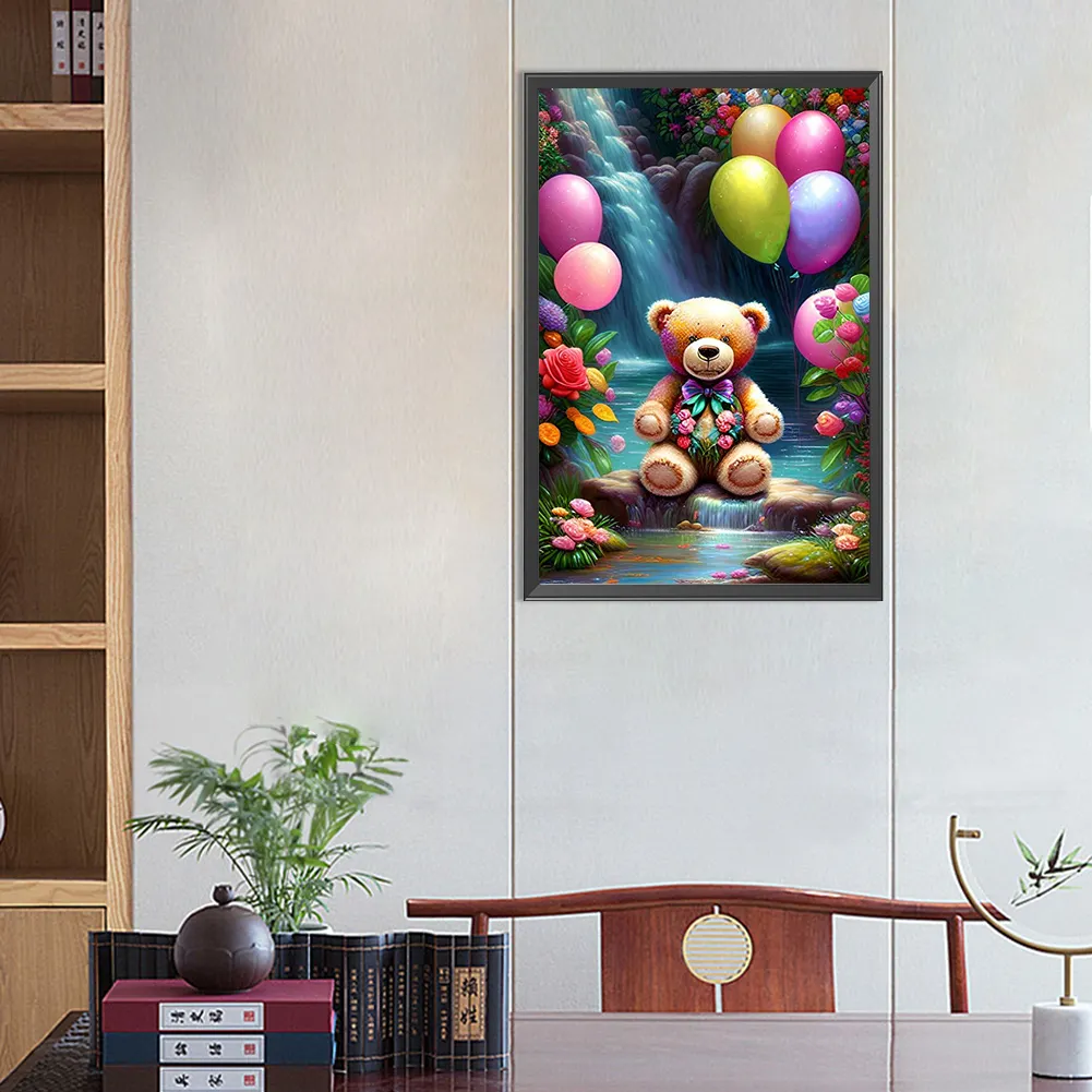 Partial AB Diamond Painting - Full Round Drill - Bear(Canvas|45*65cm)