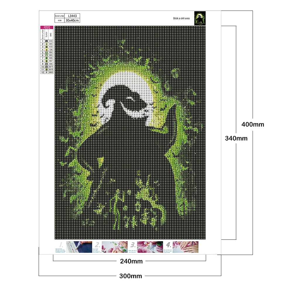 Diamond Painting - Full Round Drill - Ujibuji Silhouette(30*40cm)