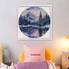 Round Four Seasons-Winter-14CT Stamped Cross Stitch 33*33cm/12.99*12.99in tapestrymarket